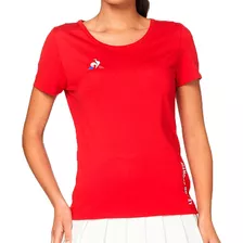 Remera Le Coq Sportif Tenis Mujer Ss N1 M Rojo Ras