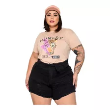 Shorts Bermuda Com Lycra Plus Size Jeans Tamanhos Grandes