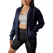 Campera Capucha Lisa Mujer Algodon Rustico Sport Gym S A Xxl