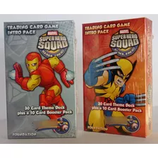 Set 2x Marvel Super Hero Squad Foundation Tcg Juego Cartas