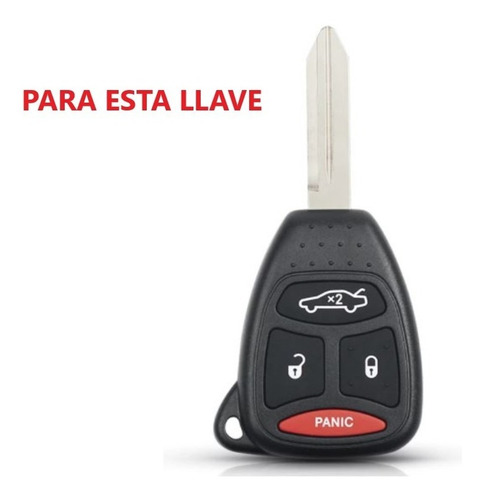 Funda Silicon Llave Chrysler Dodge Jeep 4 Botones Grandes Foto 3