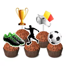 50 Tags Toppers Para Doces Docinhos Futebol