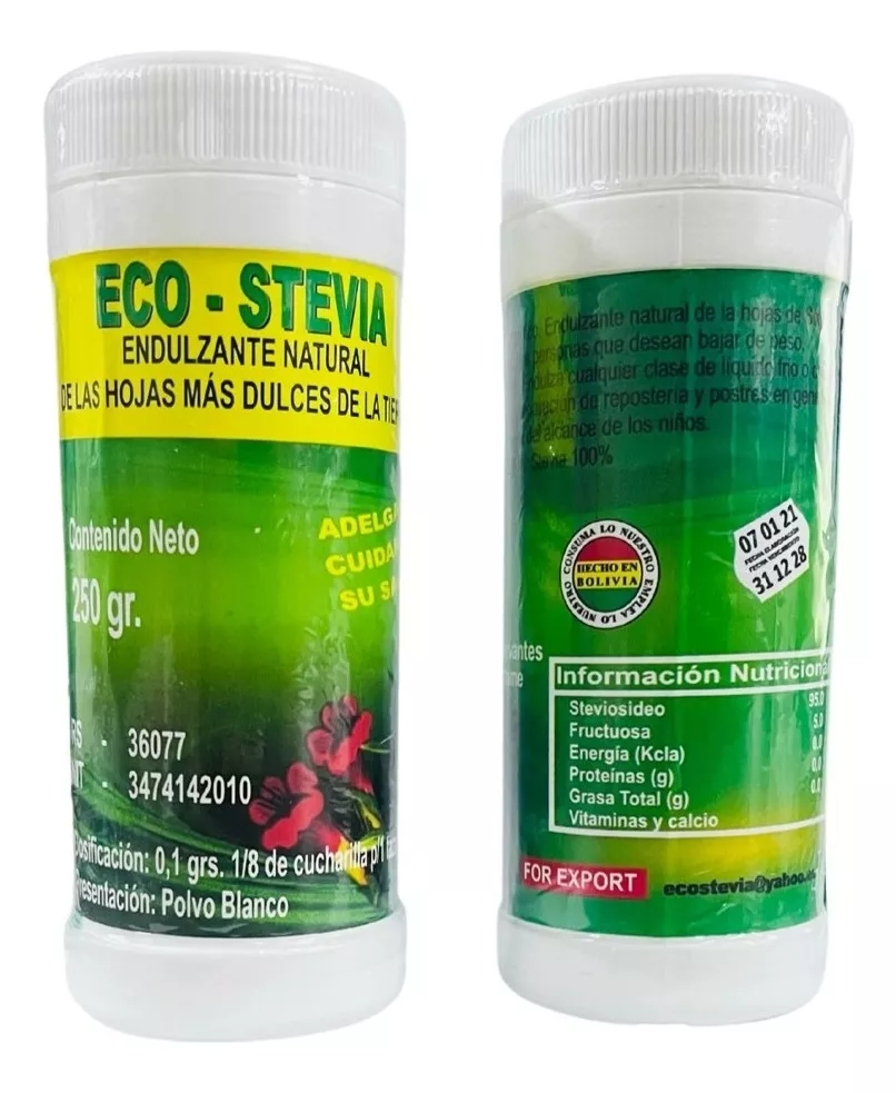 Eco-stevia Boliviana Natural (pack 2 )