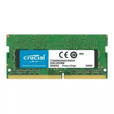 Memória Ram Color Verde 16gb 1 Crucial Ct16g4sfd824a