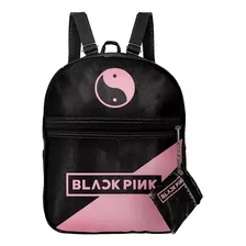 Mini Mochila Estampada Black Pink Kpop