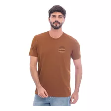 Camiseta Manga Curta Com Estampa De Sol E Ondas Nas Costas