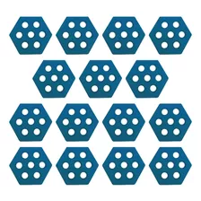 Almohadillas Hexagonales Para Tablas De Surf, 15 Azul
