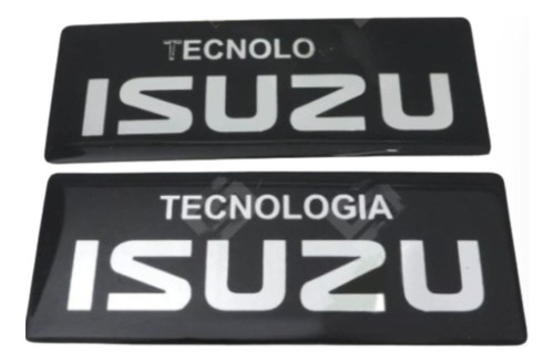 Foto de 2 Emblemas De Tecnologa Isuzu Negra Bajo Pedido Consultar