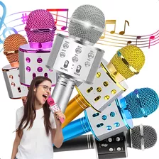 Microfone Bluetooth Sem Fio Youtuber Karaoke Reporter Cores