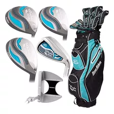 Juego De Golf Tour Edge Moda Silk Para Mujer-negro-lt Azul-r