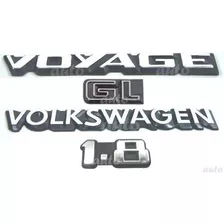 Emblemas Voyage Gl Volkswagen 1.8 - 1987 À 1990