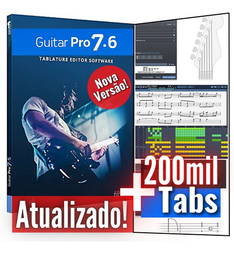 Guitar Pro 7.6 + Soundbanks + De 200 Mil Tablaturas
