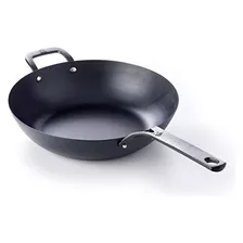 Wok De Acero Al Carbono Negro Bk, 12 