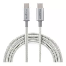 Cabo Usb Tipo C Eucc15nb Carreg 3,0a 1,5m Nylon Branco