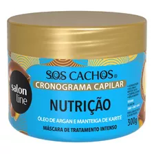 Máscara Nutrição Cronograma Cap Sos Cachos Salon Line 300g