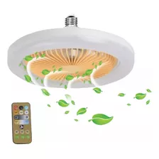 Ventilador De Techo De 30 W Con Luz Led, Base E27, 3 Velocid