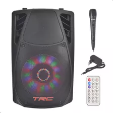 Caixa De Som Portátil Trcx500 Led Bluetooth Usb Tws 500w Rms