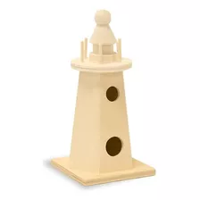 Faro De Madera Sin Pintar Para Casas De Muñecas