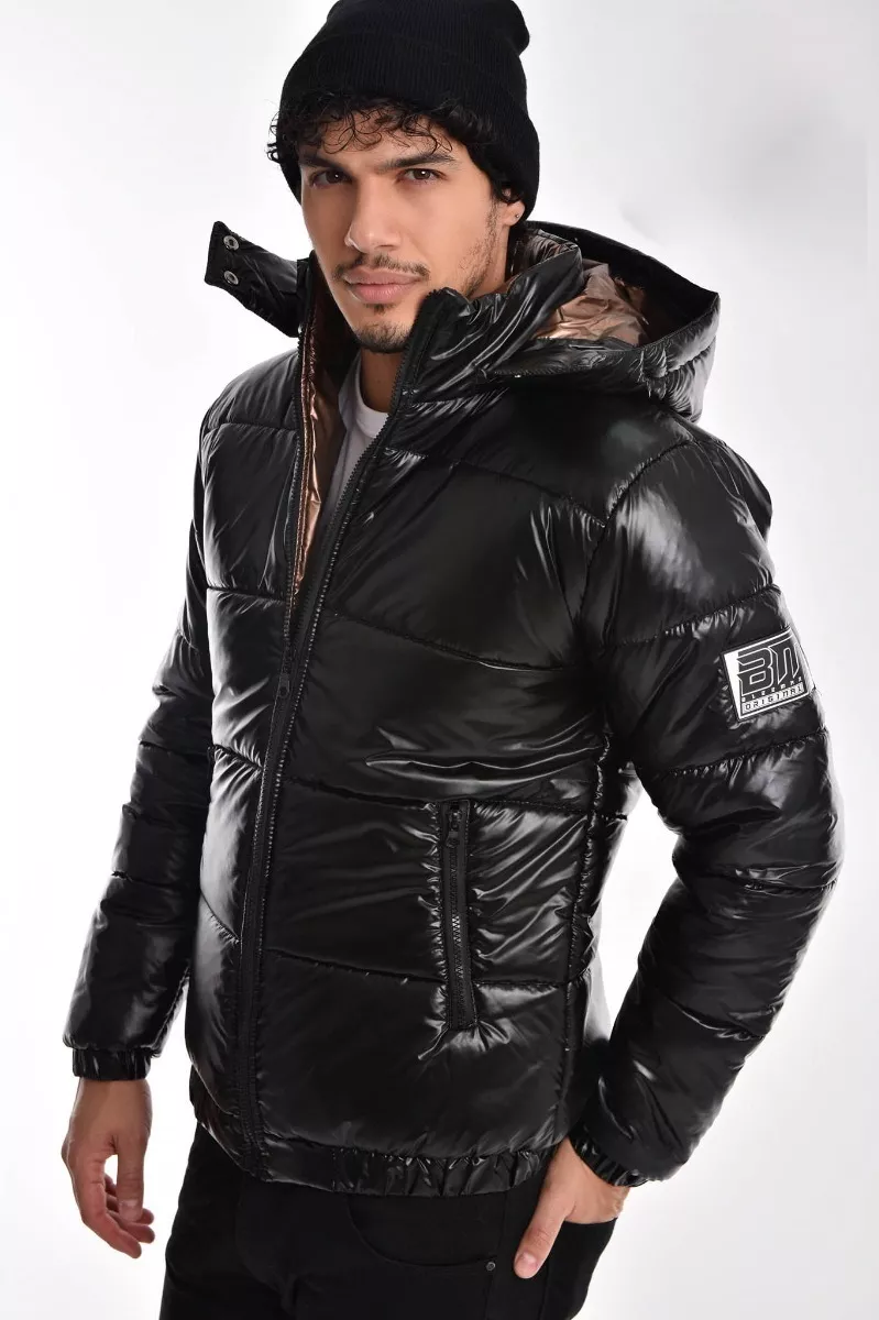 Campera Hombre Pufer Inflada Inflable Metalizada Impermeable