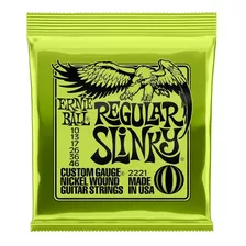 Encordoamento Ernie Ball Guitarra Regular Slink 010