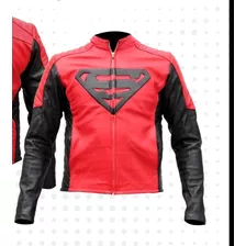 Chaqueta En Piel Para Hombre Modelo Superman Slim