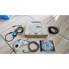 Sega Saturn Branco Funcionando 100% Com Cabo Rf