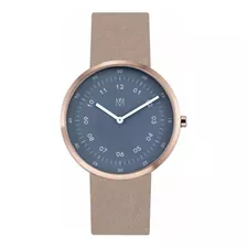 Reloj Hombre Maven Mv1001mrgpb Cuarzo Pulso Marfil En Cuero