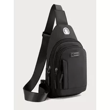 Bolso Bandolera Mini Con Ojal De Auriculares Hombre Negro