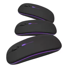 Mouse Sem Fio Bluetooth Rgb Bateria Recarregável 3x