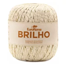 Barbante Euroroma Brilho Ouro Cru N°6 400g