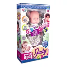 Promoção Boneca Menina Macia Judy Emite Sons De Bebê Milk