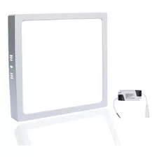 Painel Plafon Led 18w Sobrepor Quadrado 6500k Branco Frio 110v/220v