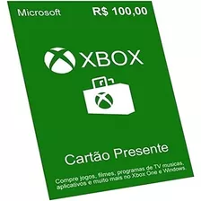 Microsoft Gift Card (pc/consoles Xbox) - R$ 100,00