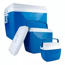 Caixa Térmica Cooler Kit Com 3 Peças 75l + 34l + 12l Mor