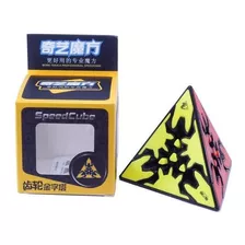 Gear Cube Pyraminx Pirámide Cubo Engranajes Qiyi Color De La Estructura Negro