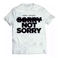  Camiseta Camisa Demi Lovato Sorry Not Sorry Ótima Qualidade