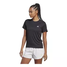 Remera adidas Run It Tee Negro De Dama - Hz0107