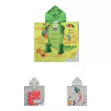 Pack 3 Toalla De Baño Playa Nadar Capucha Niños