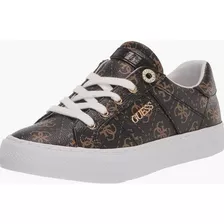 Guess loven 3 Brown Multi Fabric Tenis Mujer En Caja Oficial