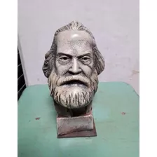 Busto - Karl Marx - Escultura De Yeso