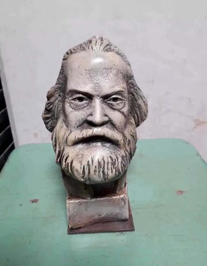 Busto - Karl Marx - Escultura De Yeso