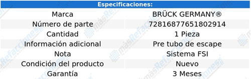 Soporte De Escape Bora L5 2.5l De 2005 A 2010 Bruck Foto 2