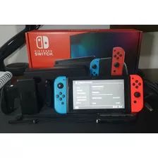 Nintendo Switch 32gb Standard Cor Vermelho E Azul Neon Usado