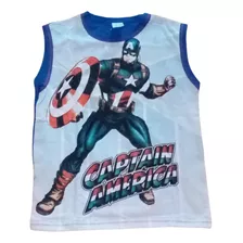 Conjunto Infantil Capitão América Desenho Animado Roupas Gg 