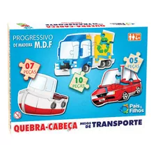 Quebra-cabeças Meios De Transporte Progressivo Pais E Filhos