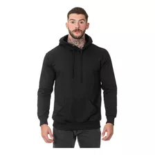 Moletom Liso Masculino Flanelado Blusa De Frio Com Capuz