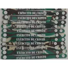 Pulseira Borracha Exercito De Cristo C/300 Unidades 