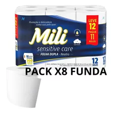 Papel Premium Doble Hoja Funda X 8 Paquetes Calidad Sup Otec