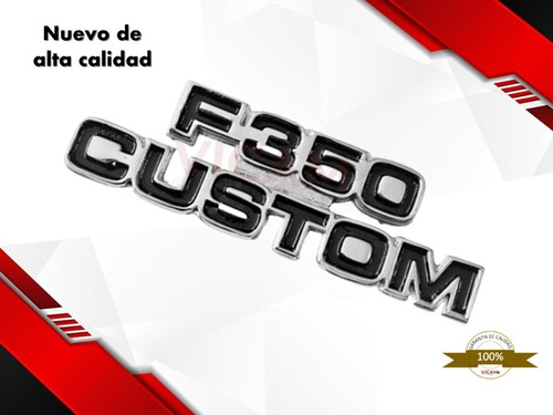 Emblema Lateral Ford Lobo F-350 Custom 1973-1979 Izquierdo Foto 3