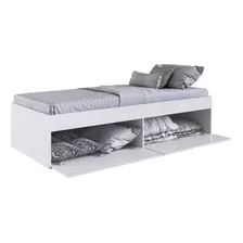 Quarto Juvenil Cama ,guarda Roupa, Mesa De Cab. Tókio Branco